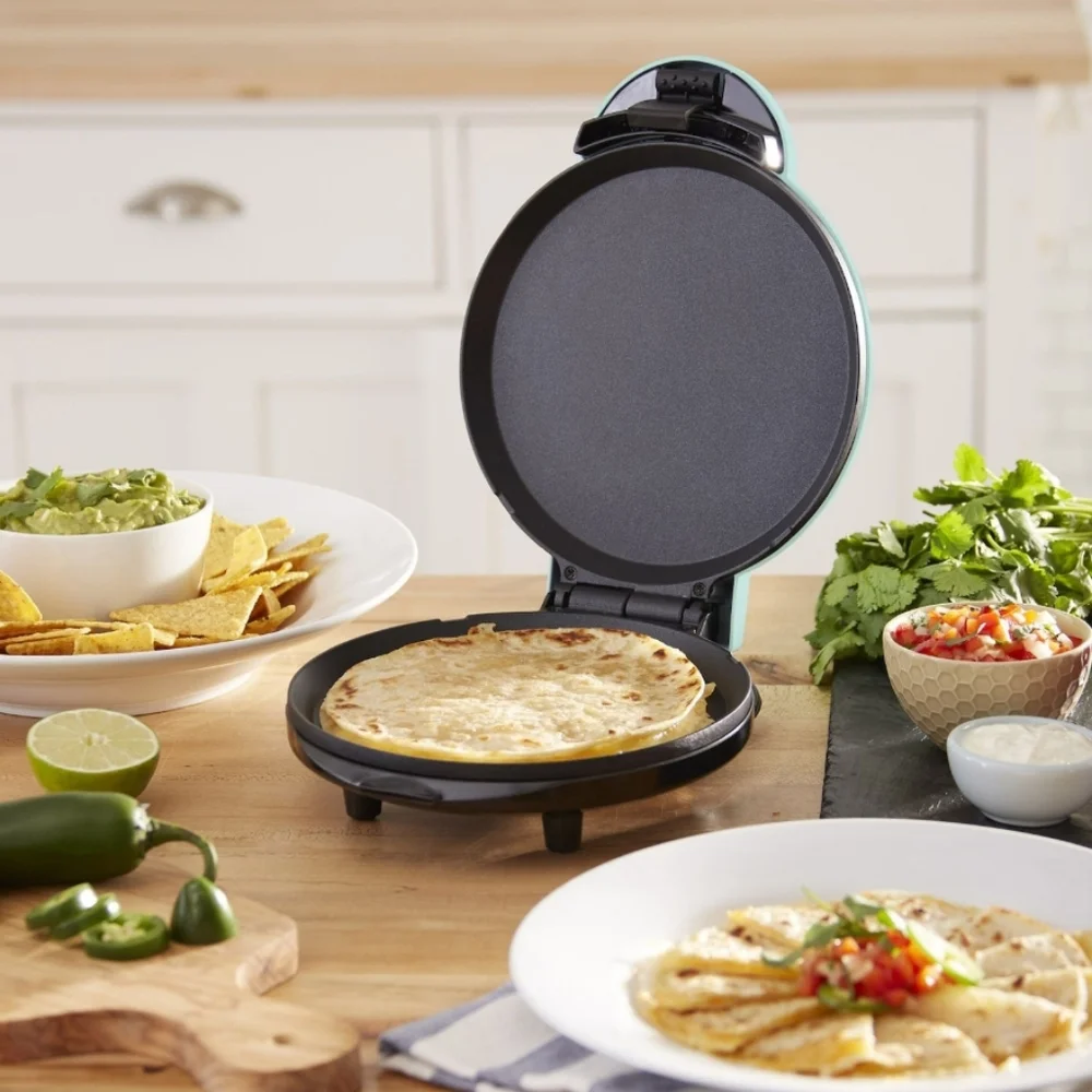 NIB DASH Express Electric Round Griddle Quesadillas,Pancakes Eggs, Bacon Burgers